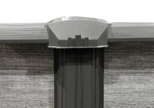 Doughboy vertical end caps are made from 18 gauge galvanized steel – 50% heavier than most brands. This provides added stability at the base and the top of the pool.